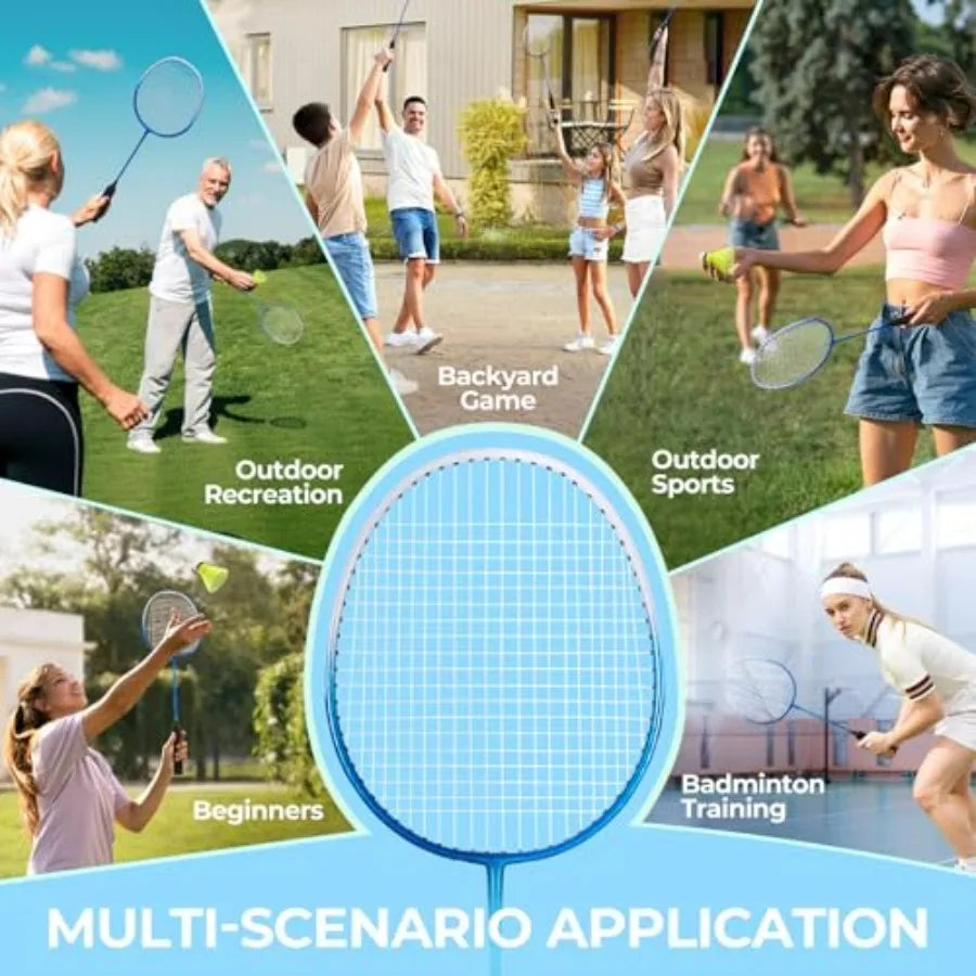 Badminton Rackets Set for Backyards