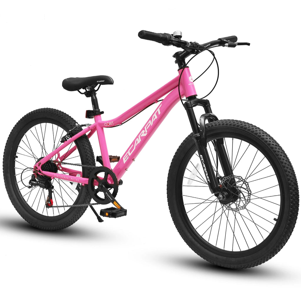 24 Inch Kids' Mountain Bike, 7 Spee