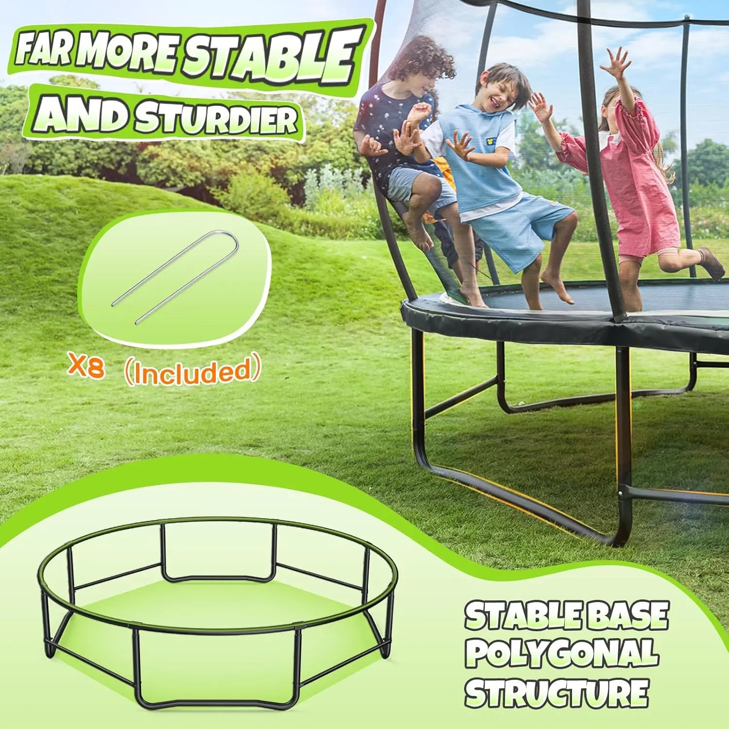 8FT 10FT 12FT 14FT 15FT 16FT Recreational Trampoline