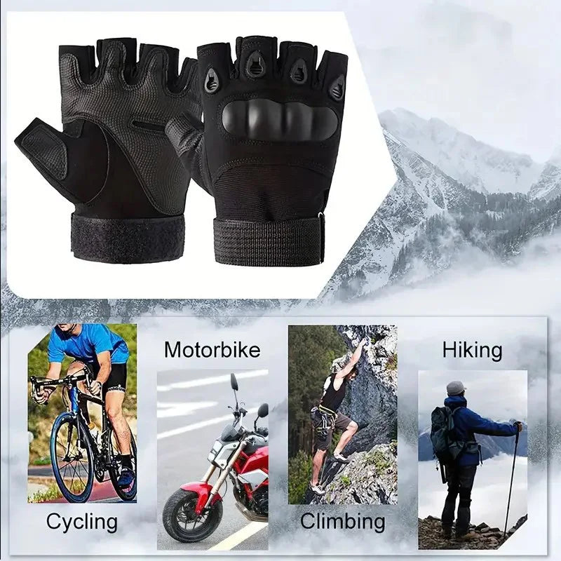Tactical Fingerless Gloves for Men
