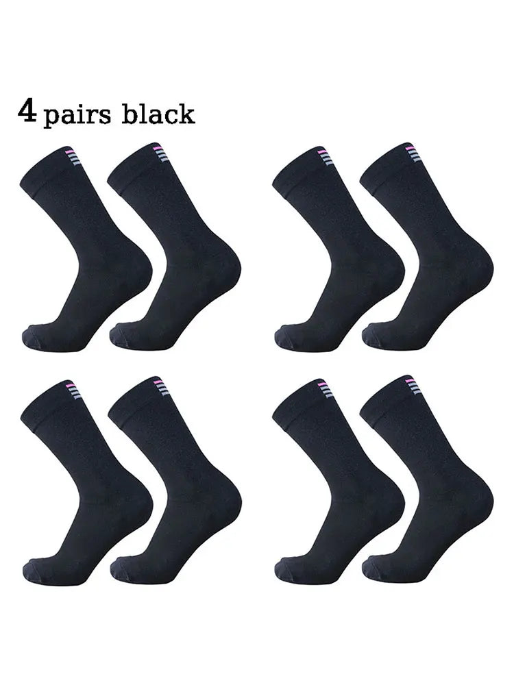 4 pairs  men women  mid length cycling socks