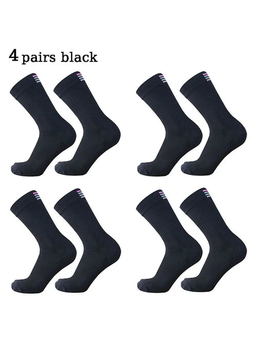 4 pairs  men women  mid length cycling socks