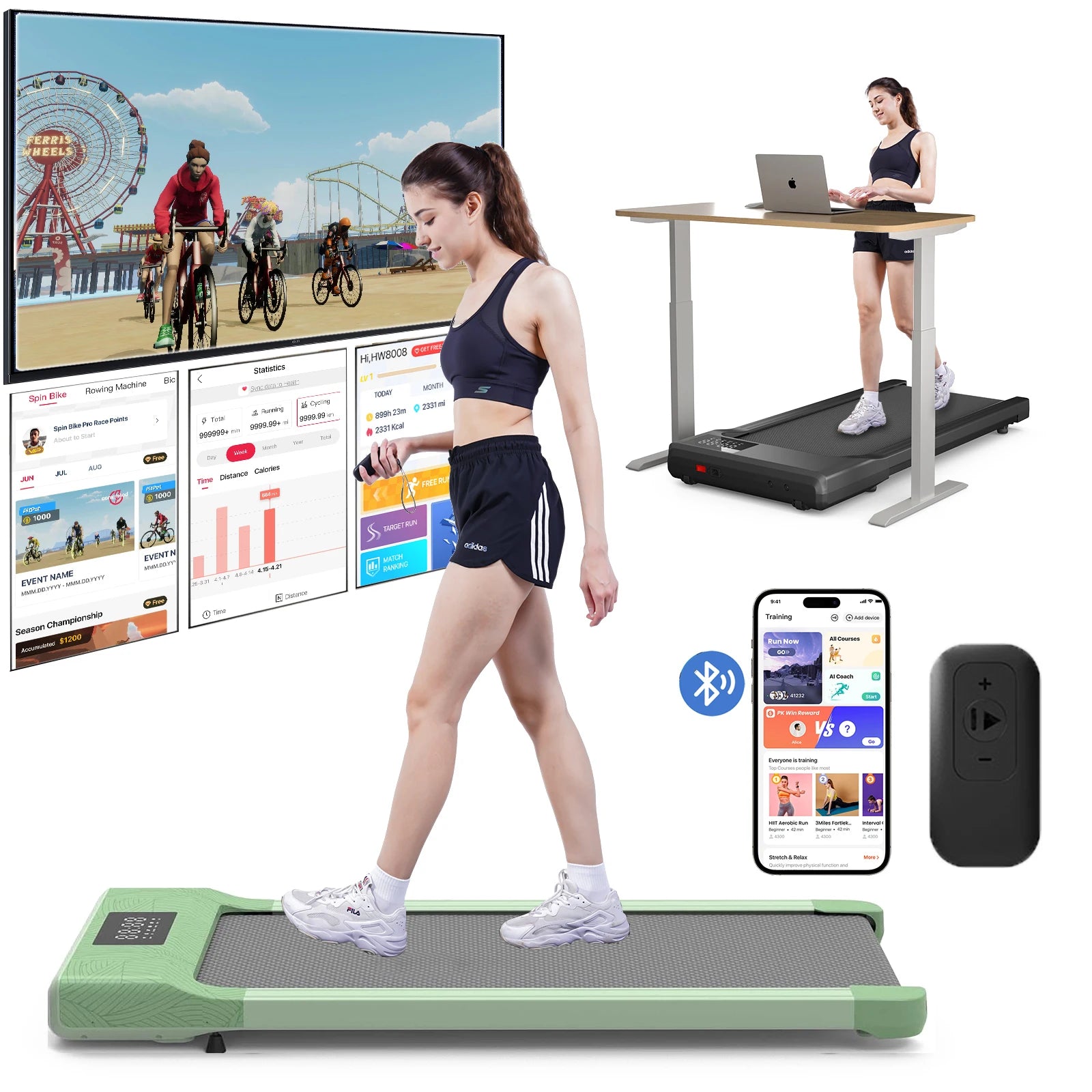 Walking Treadmill 2.5HP Anti Slip
