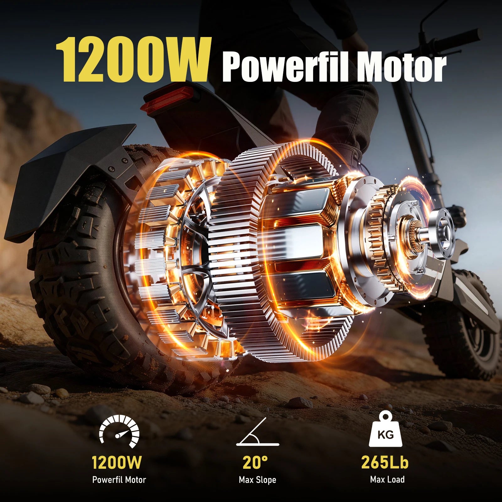 1200W Off Road Electric Scooter for Adults