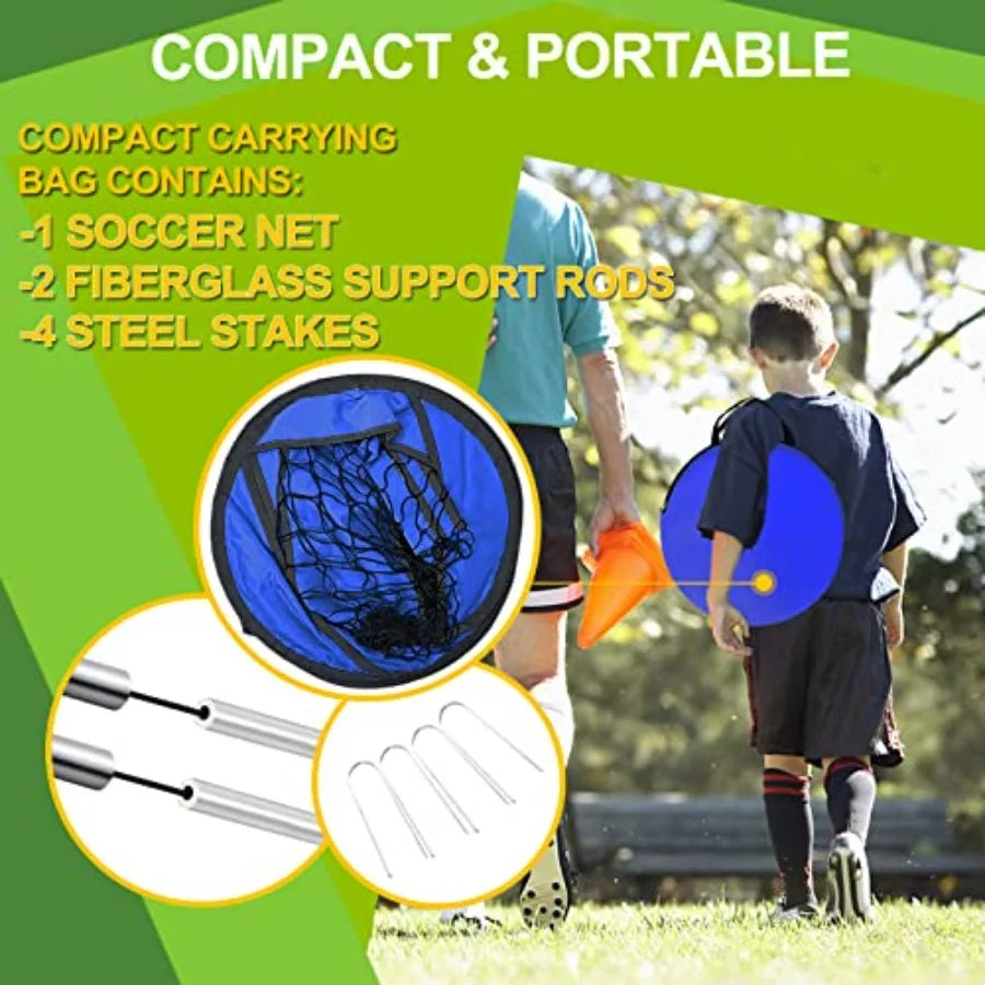 Pop Up Soccer Goals Nets for Backyard
