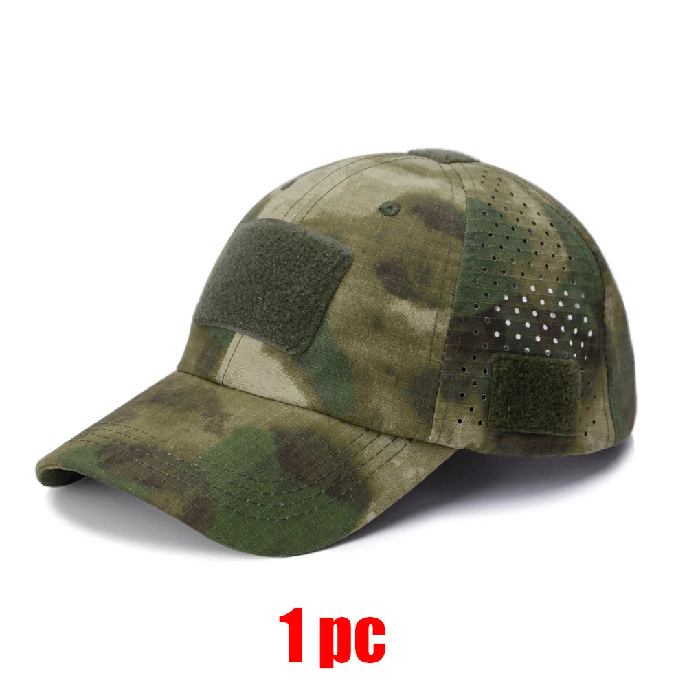 Men Camouflage Hunting Cap Breathable Sunscreen