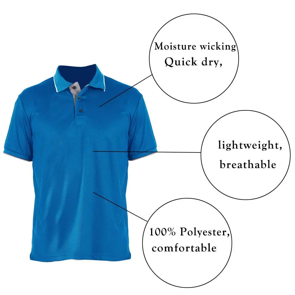 Men's Polo Golf  Shirts Short Sleeve