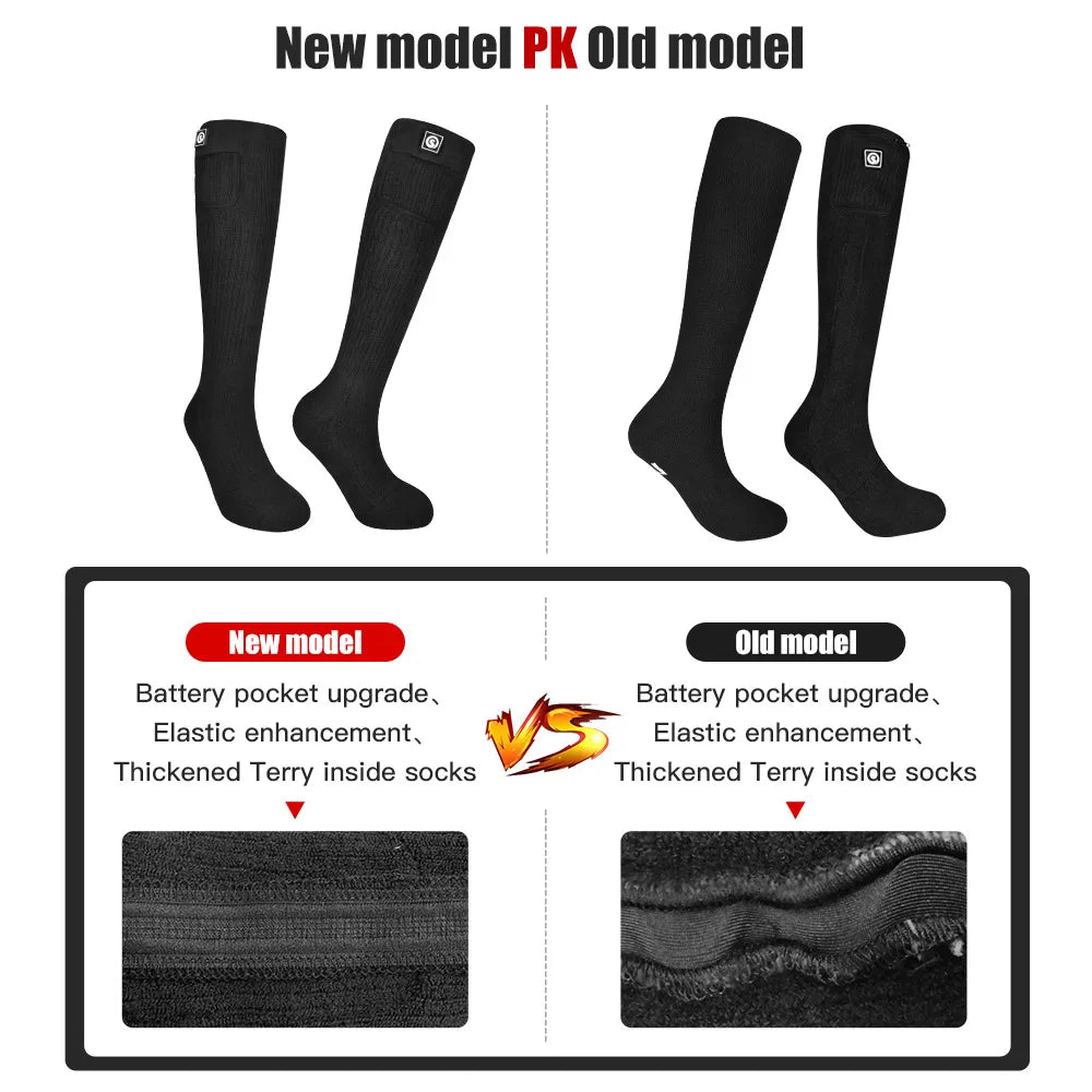 Heated Winter Thermal Socks Rechargeable