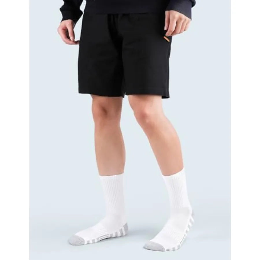 6 Pairs Athletic Calf Socks