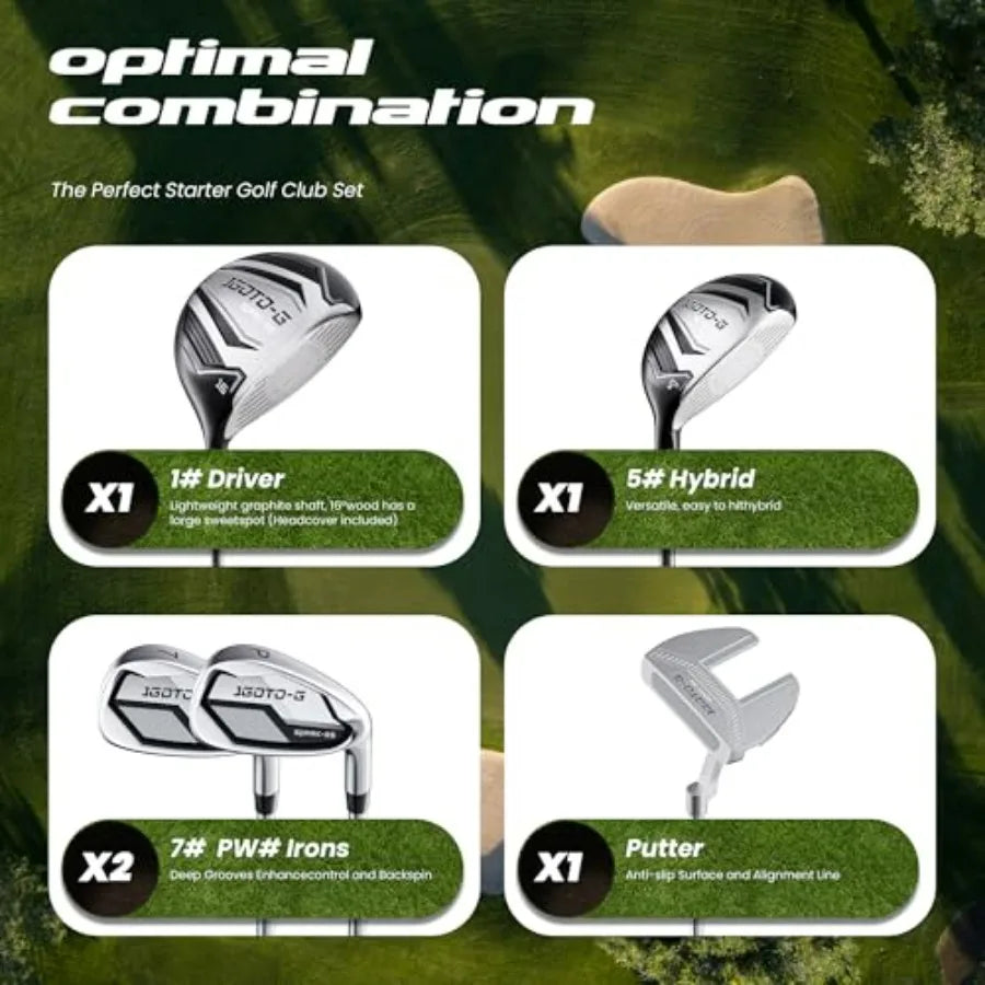 5/6/7 Pieces Golf Clubs Set - Youth