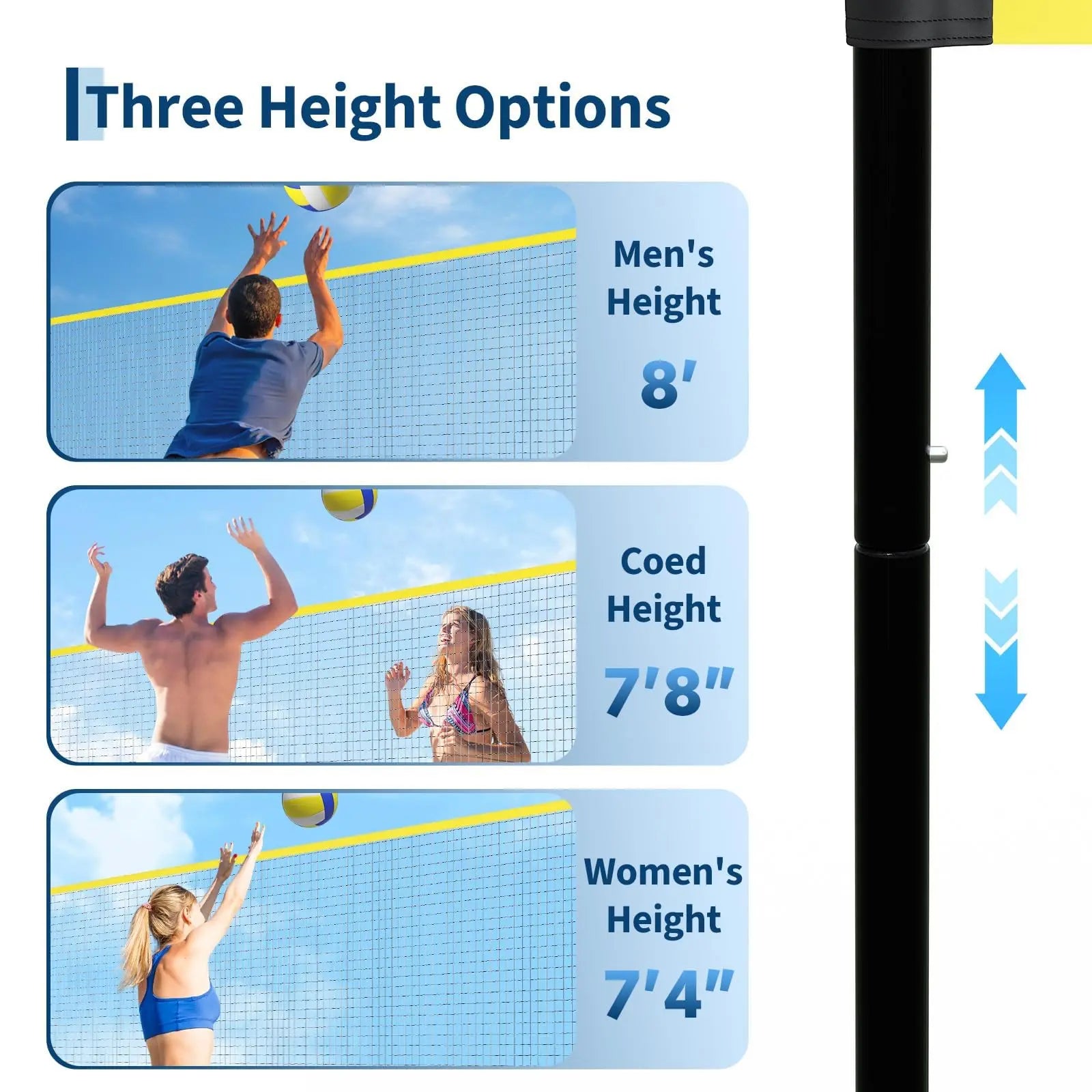 32 Ft Freestanding Volleyball Net