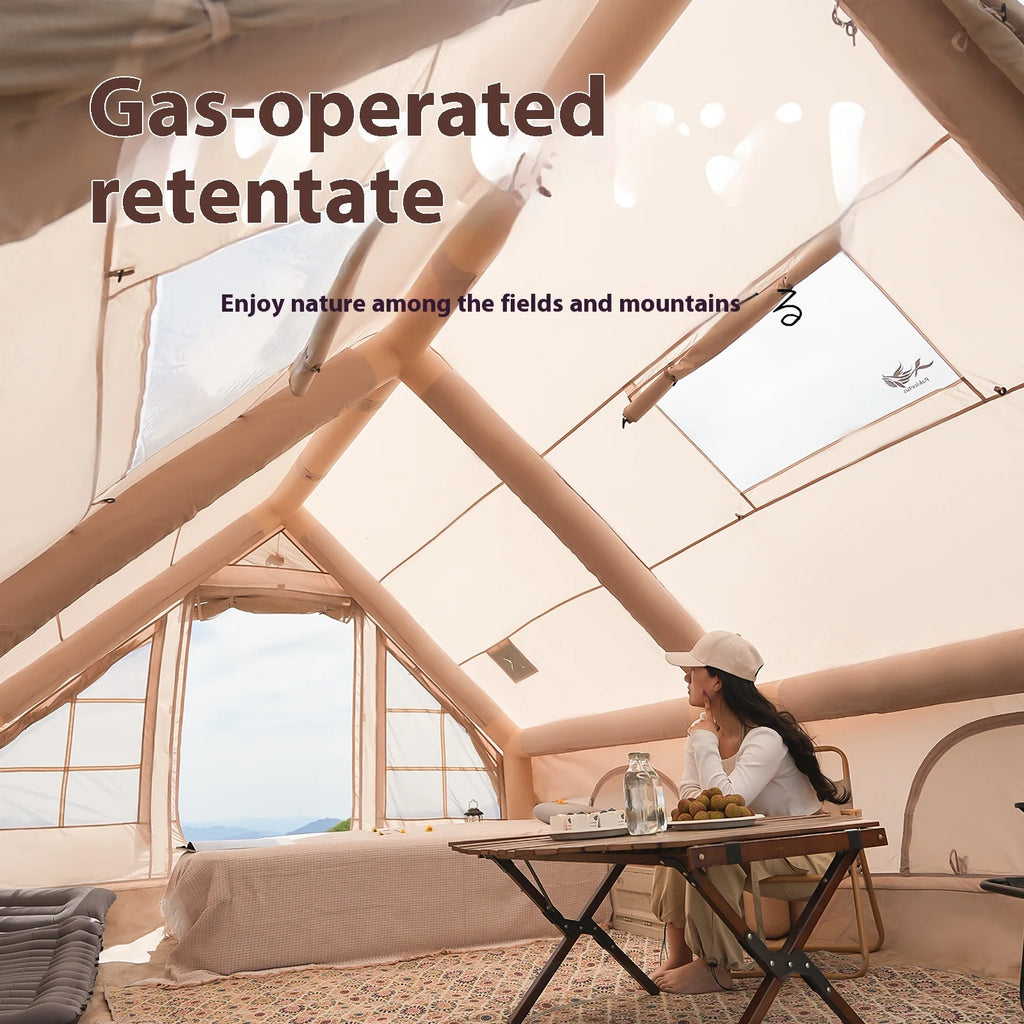 Inflatable Tents With Stove Plug