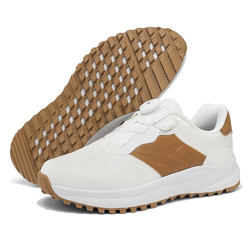 Professional Men's Golf Shoes Leather