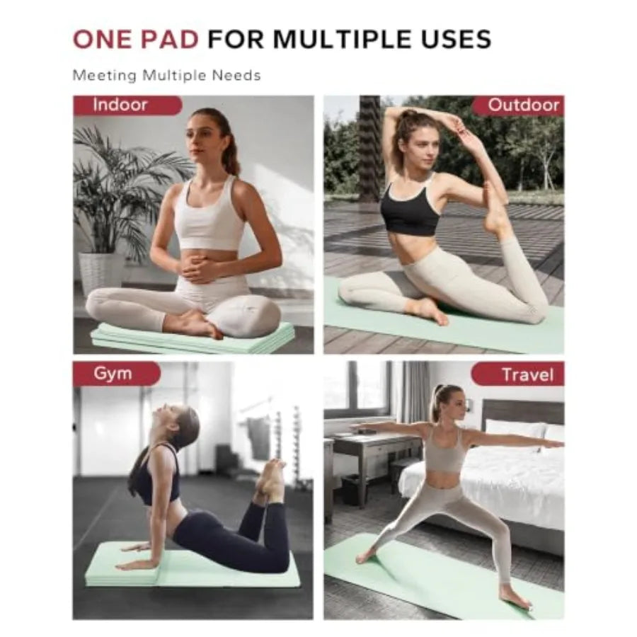 Foldable Yoga Mat - 72"x24"x0.24" 6mm