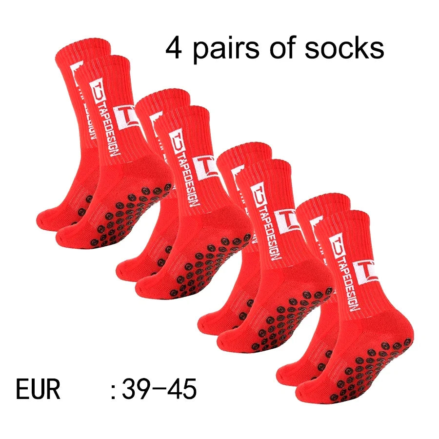 4 pairs  TC mid tube glued football socks