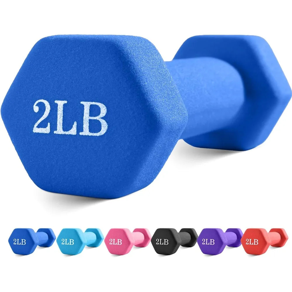 Hex Dumbbells with Neoprene Coating