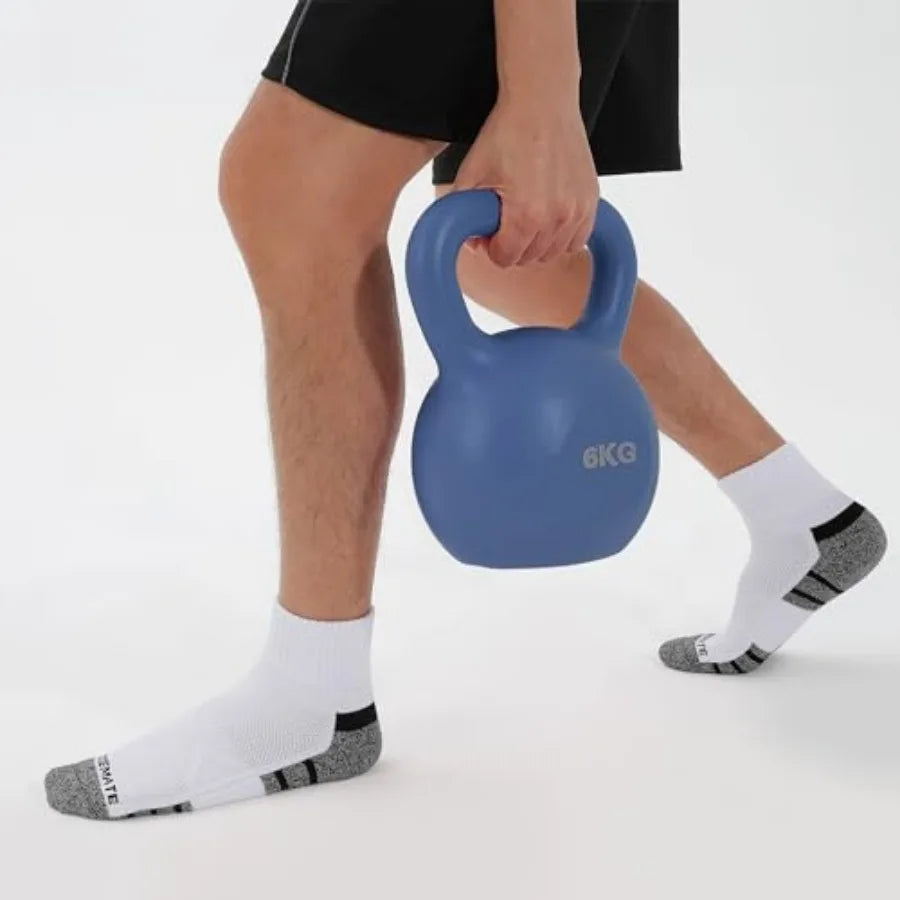 6 Pack Men's Ankle Athletic Socks