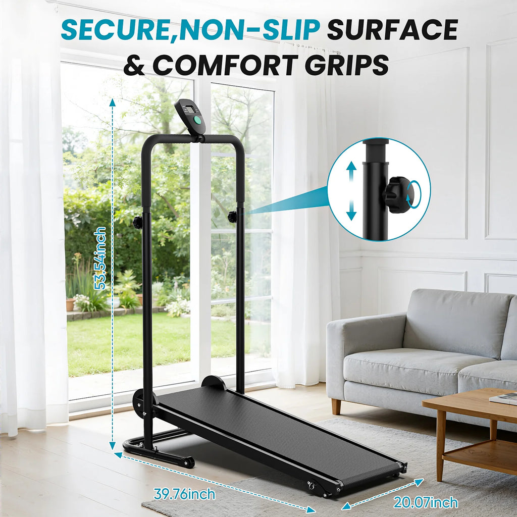 Non-Motorized Foldable Workout Treadmill