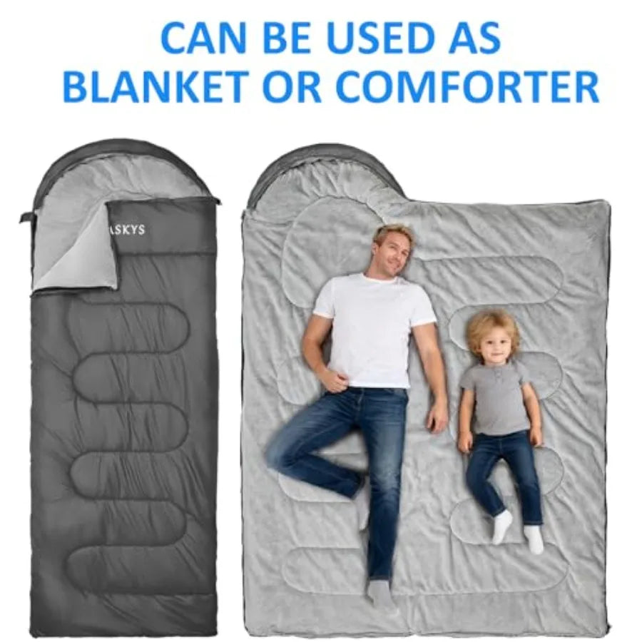 Camping Sleeping Bag Warm and Cool Weather