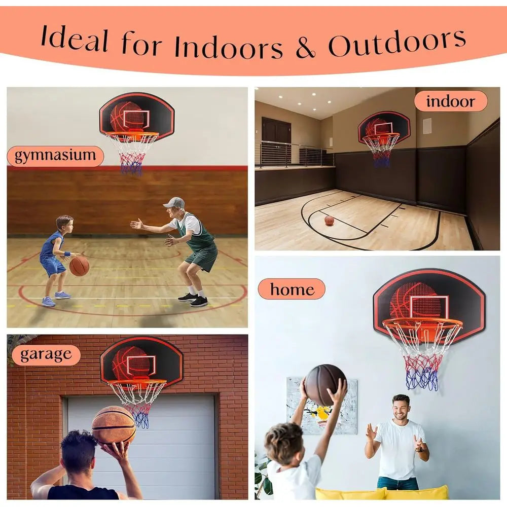 36 x 24 Wall-Mounted Basketball Hoop