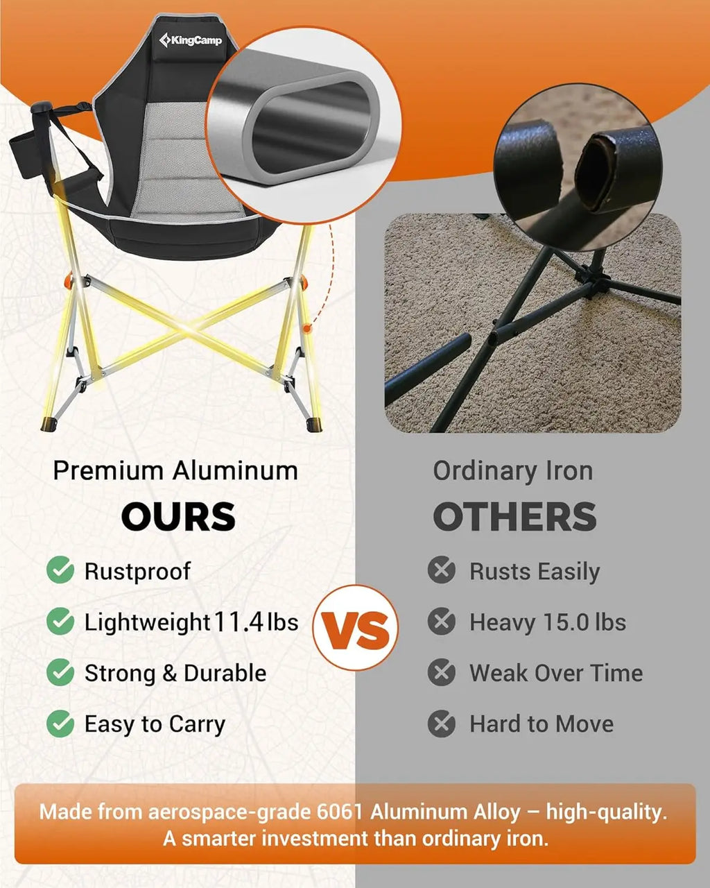 Hammock Chair with Foot Rest