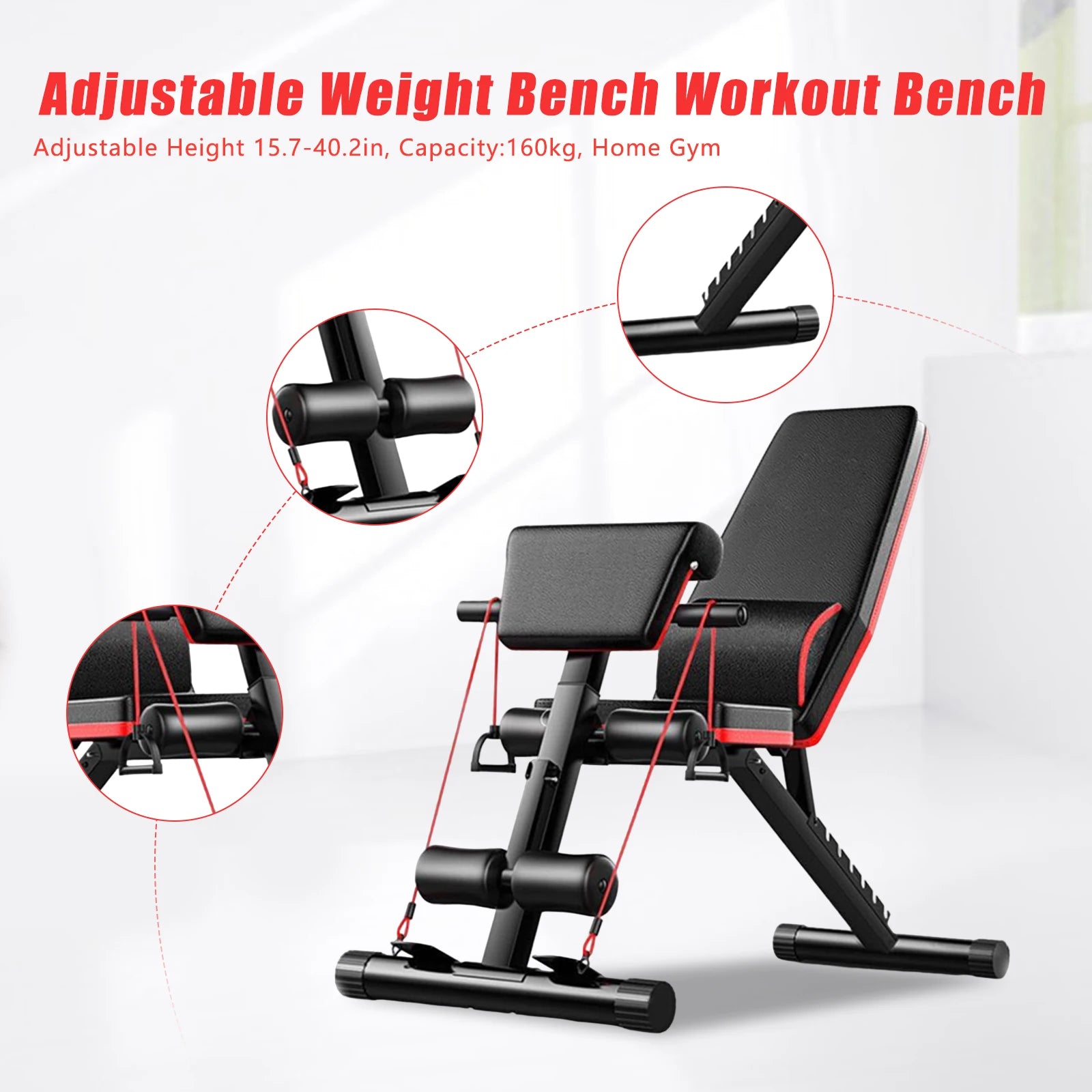 Foldable Workout Bench Multi-Functional