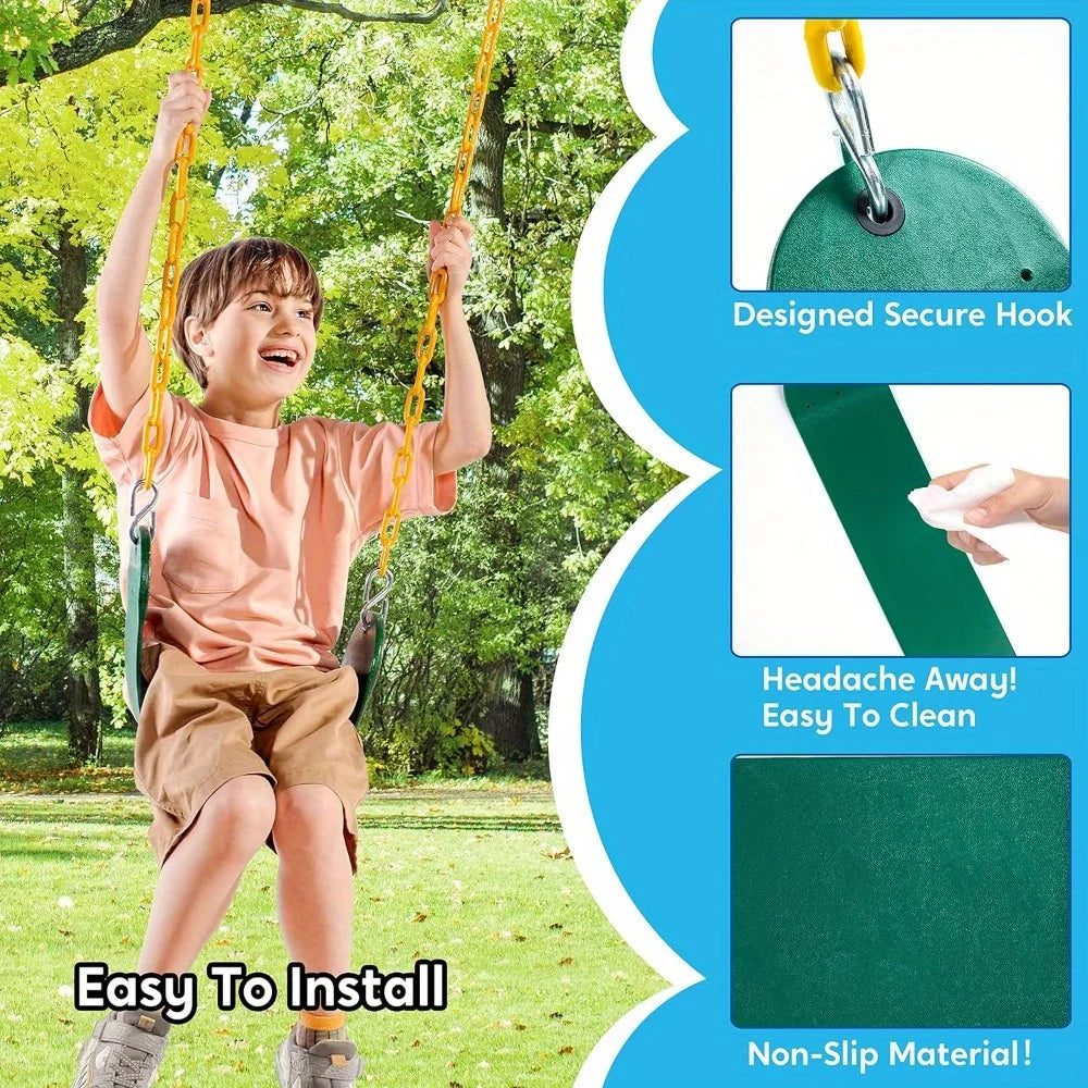 2 Pack Green Swing Seats