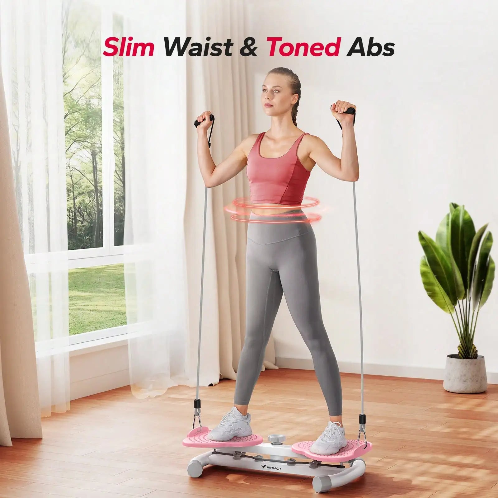 Waist Ab Machine, 300 Lbs Capacity