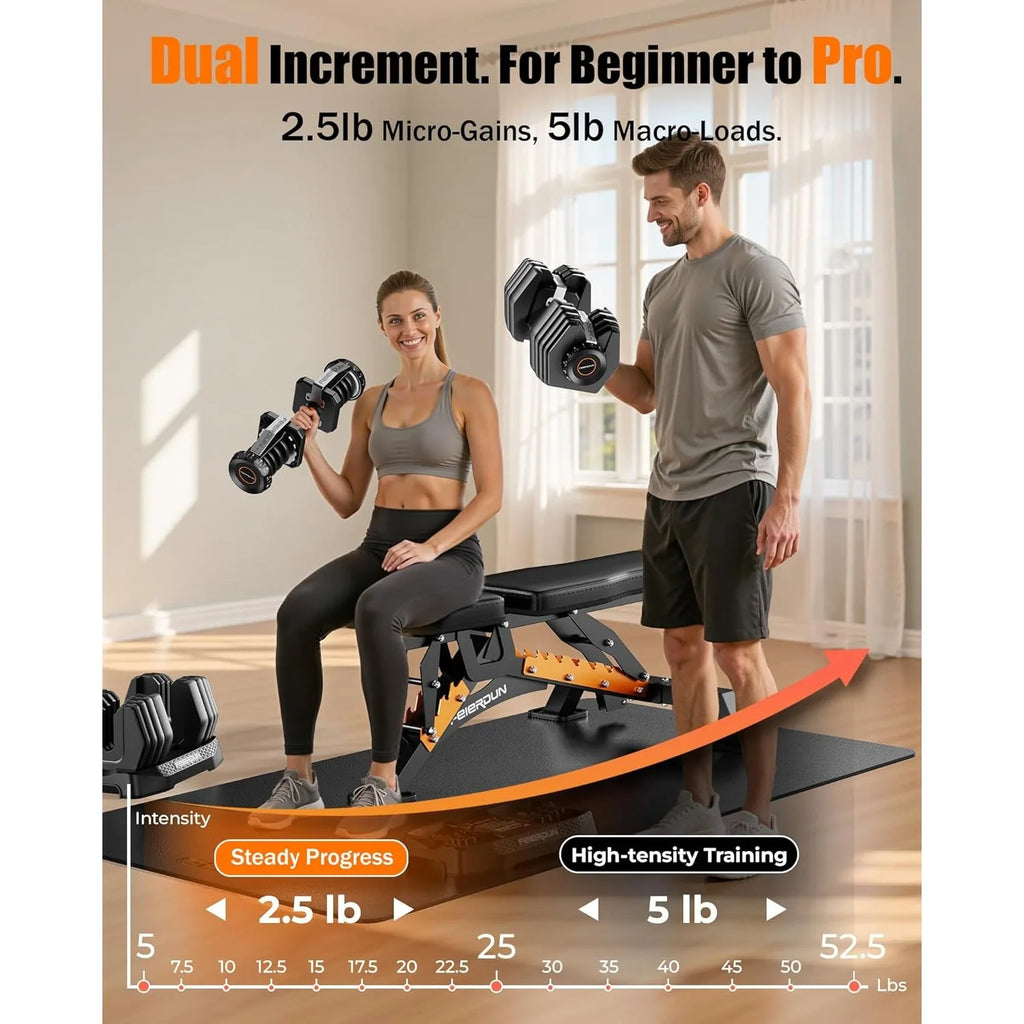 Adjustable Dumbbell Set,15-in-1 Weight Set