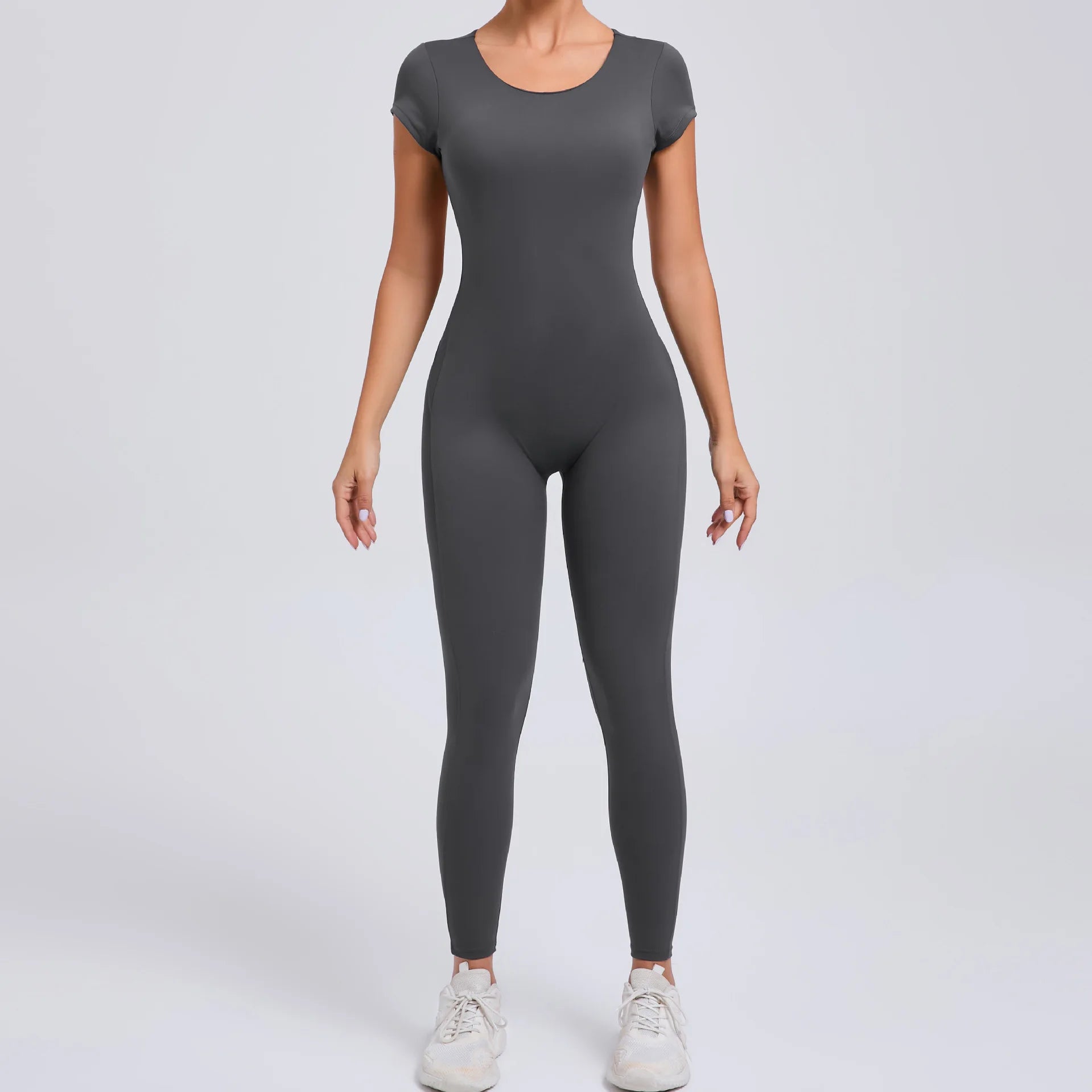 Women's One-piece Yoga Jumpsuit Short Sleeve