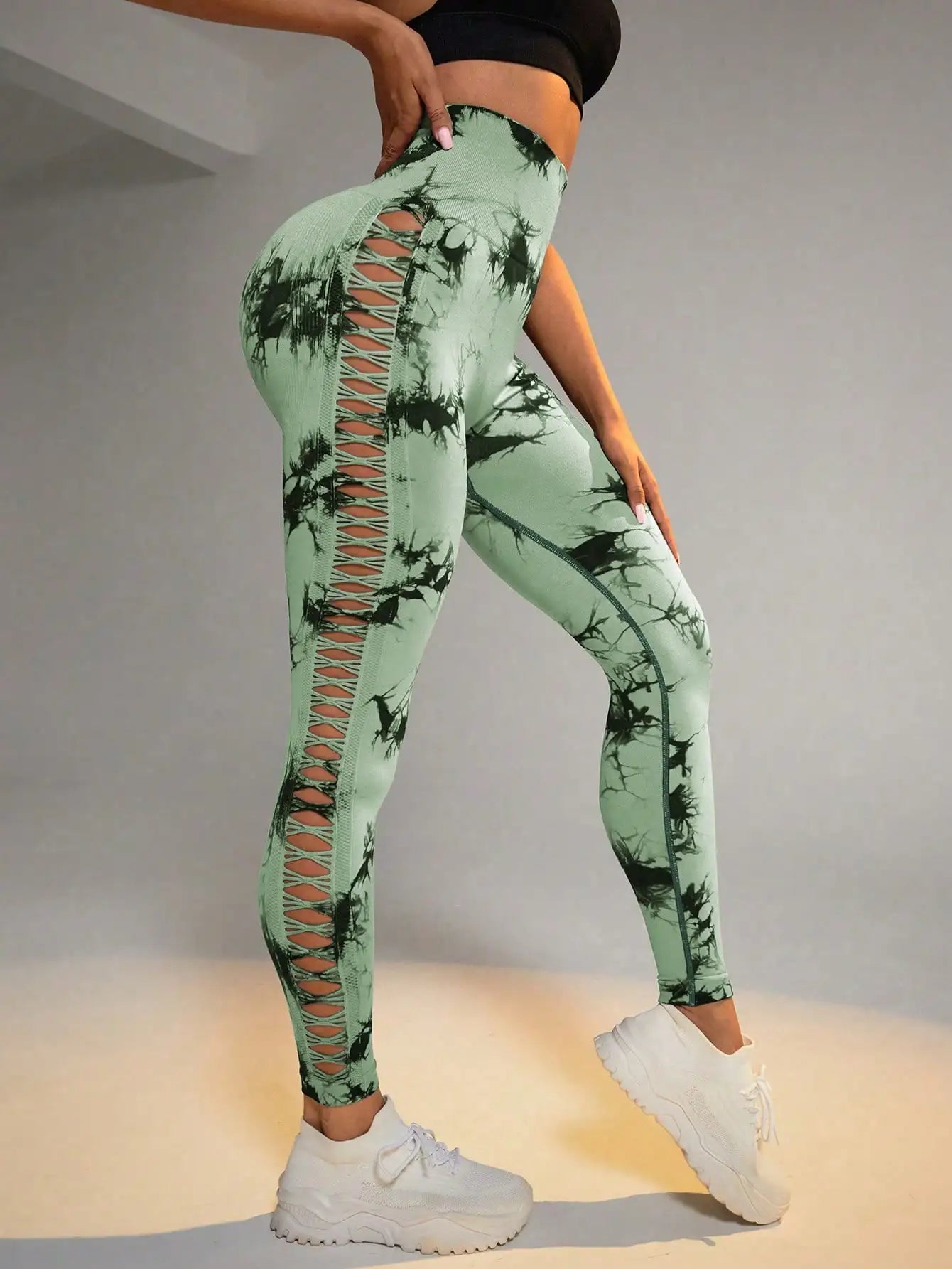 Tie Dye Seamless Leggings for Women