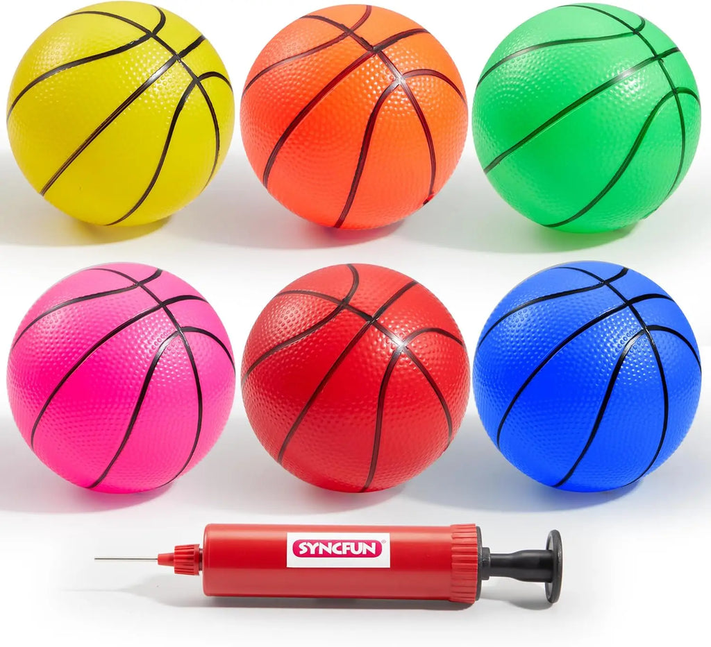 6 PCS Mini Basketballs 5 inches