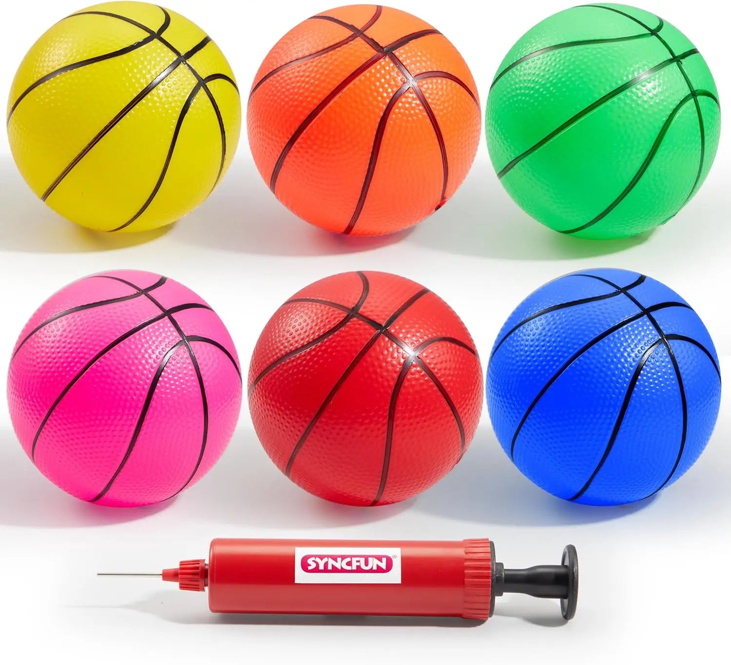 6 PCS Mini Basketballs 5 inches