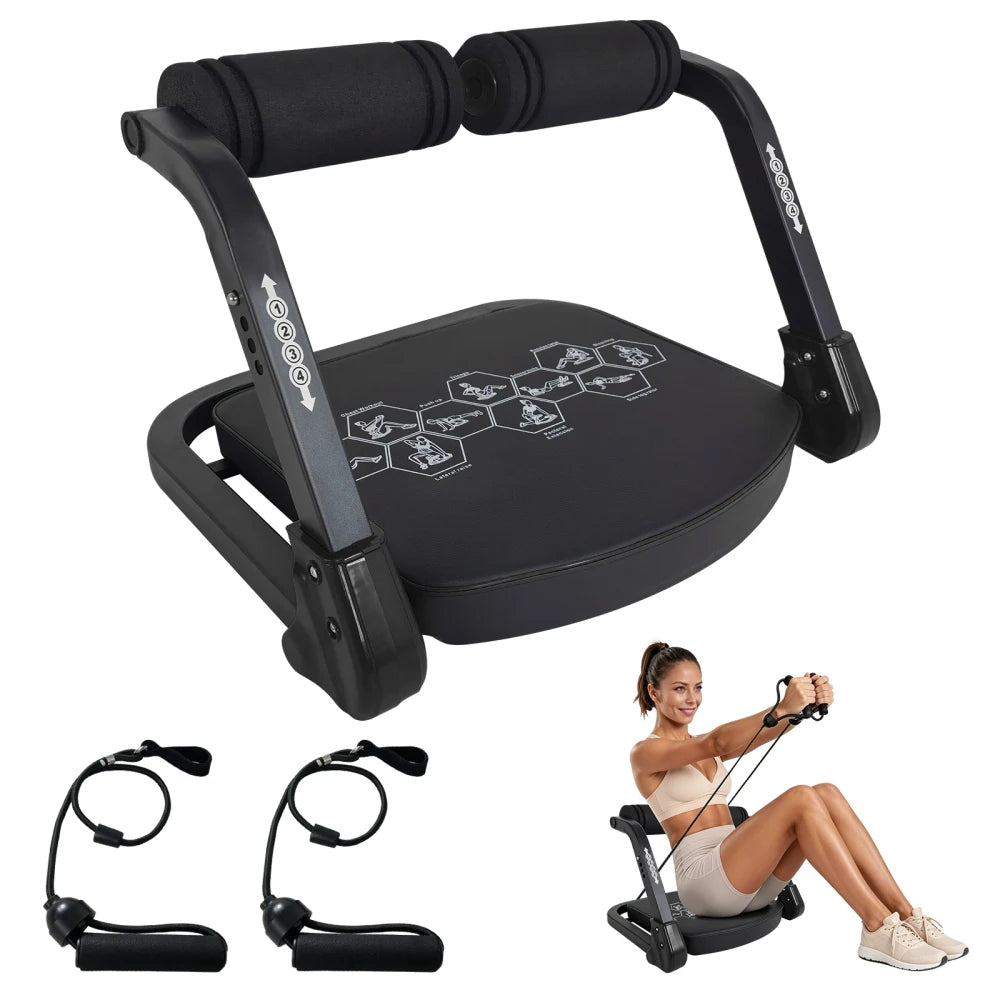 Abdominal Machine with Resistance Bands
