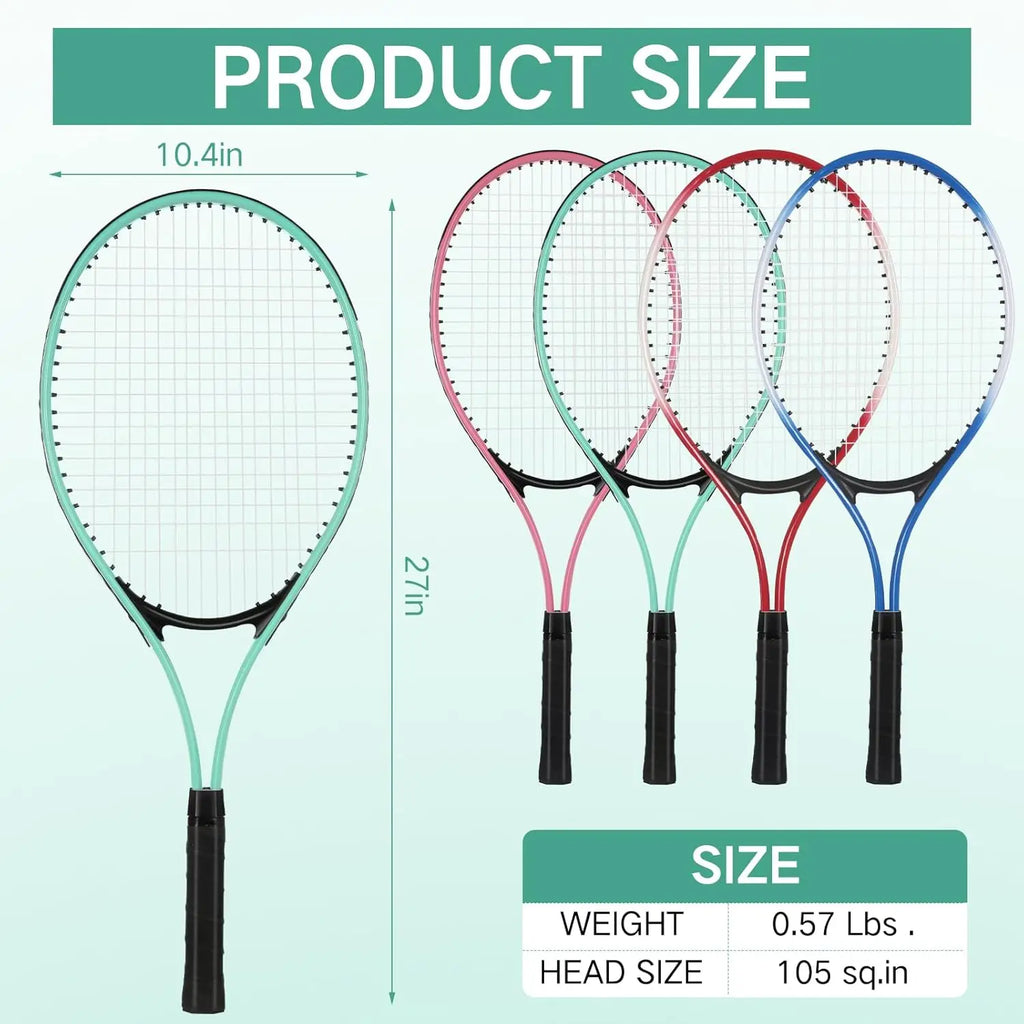 Adult Recreational Racquets Set for 4 Players
