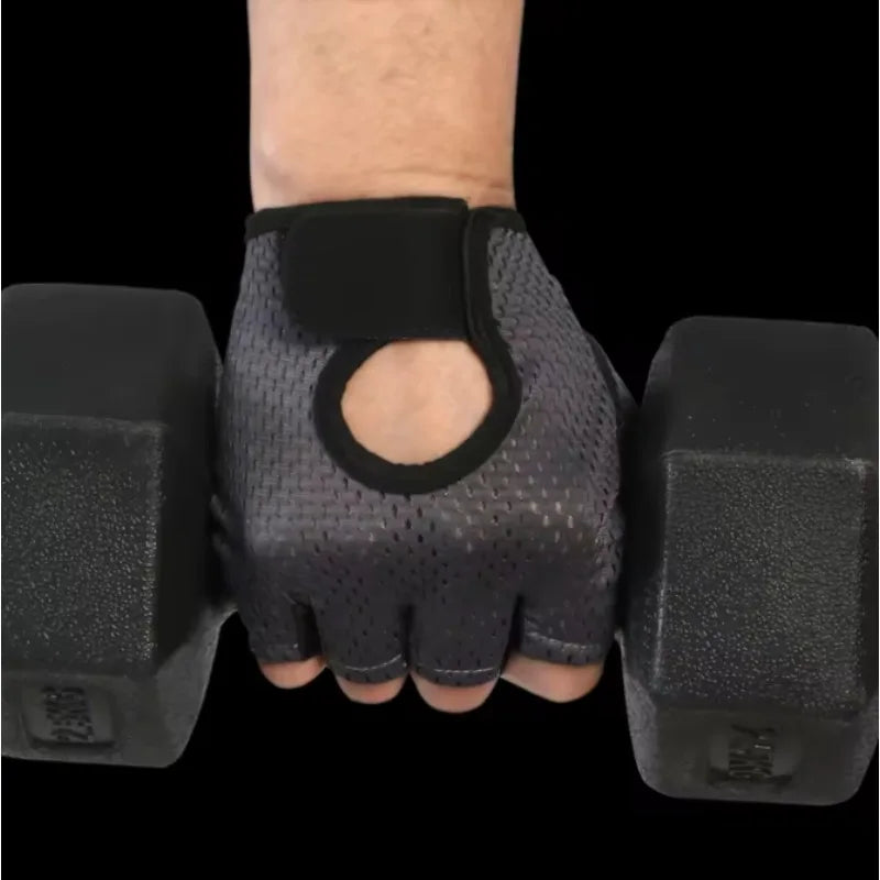 Womens Gym Fingerless Workout Gloves