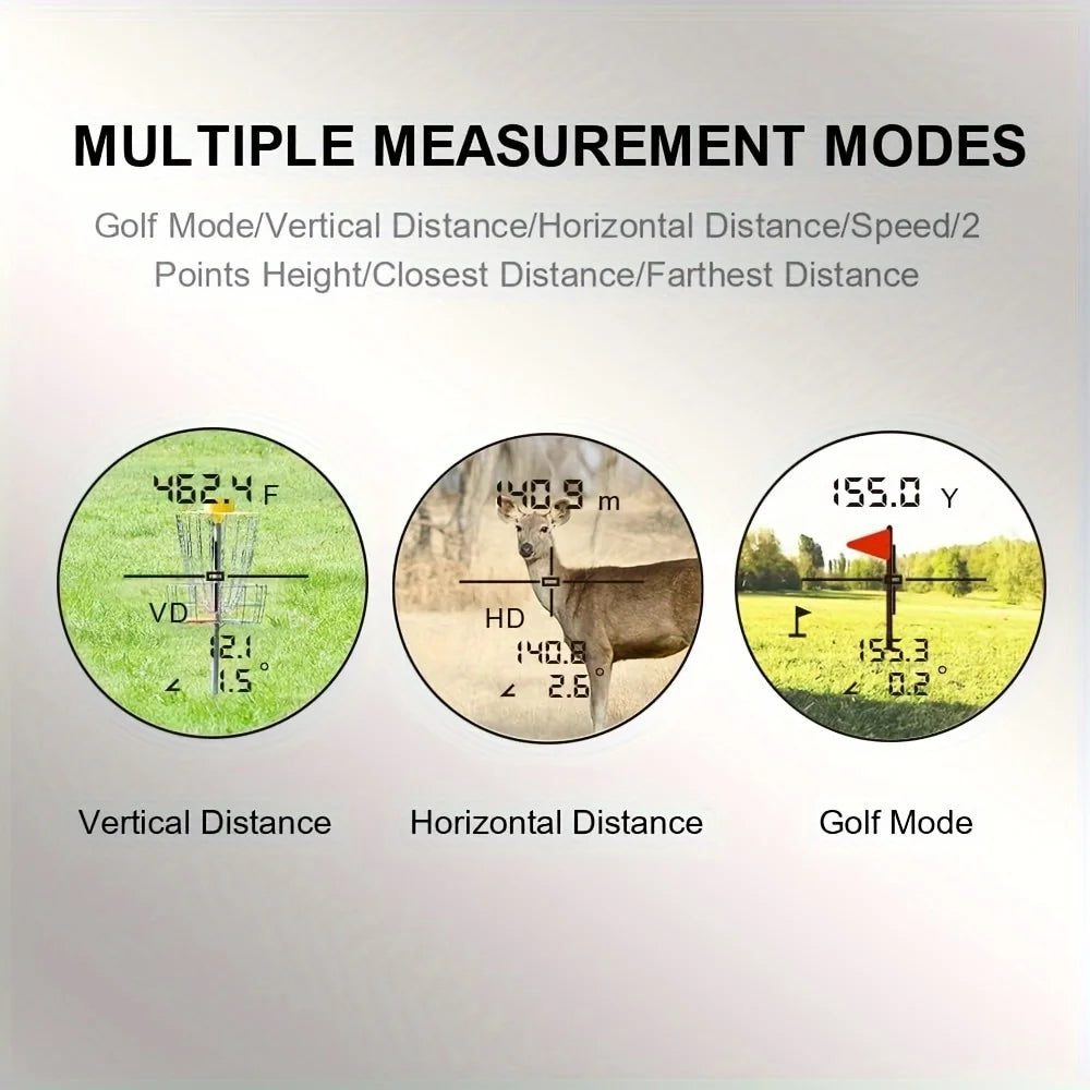1500M Golf Rangefinder, Slope-Compensated