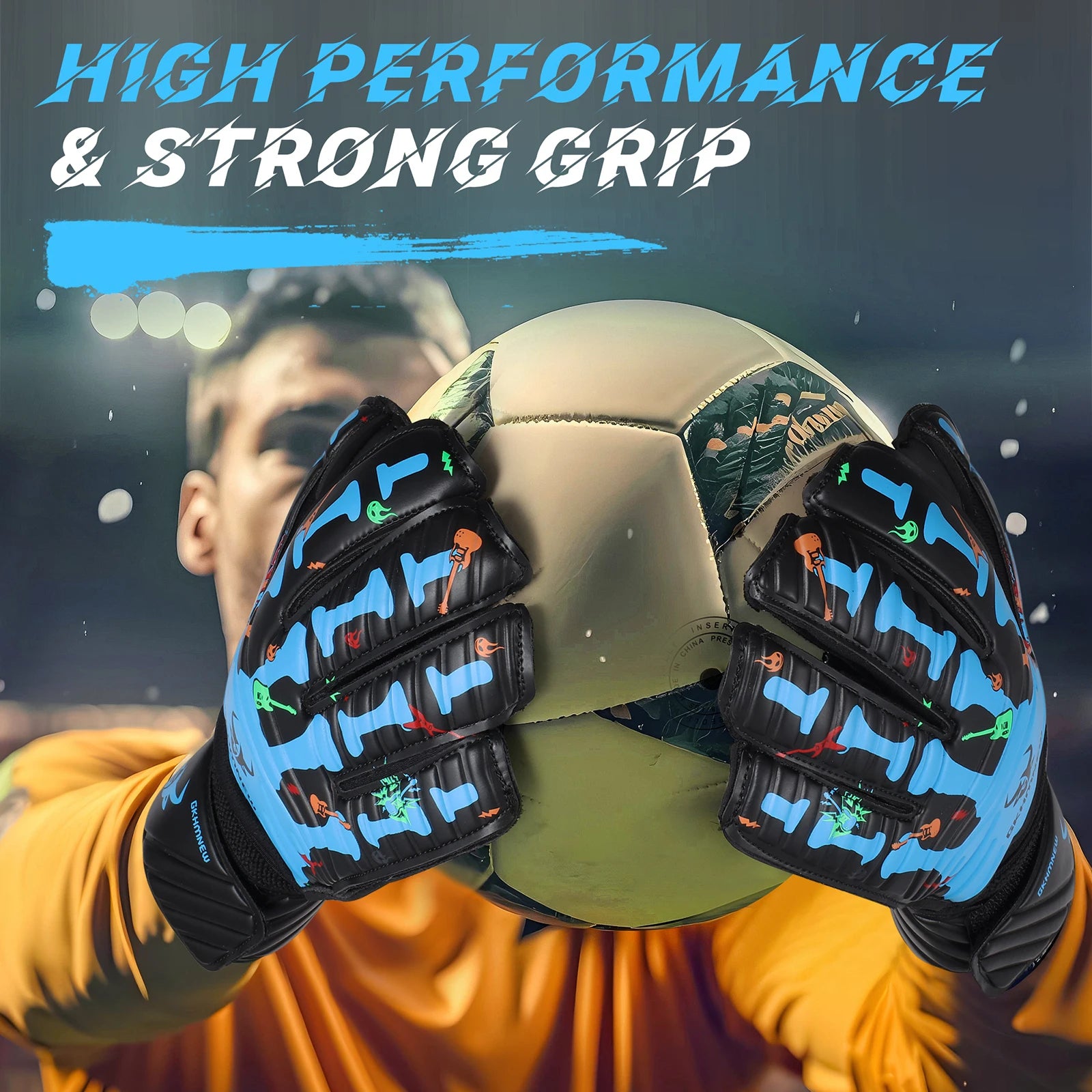 Goalkeeper Gloves with Fingersaver