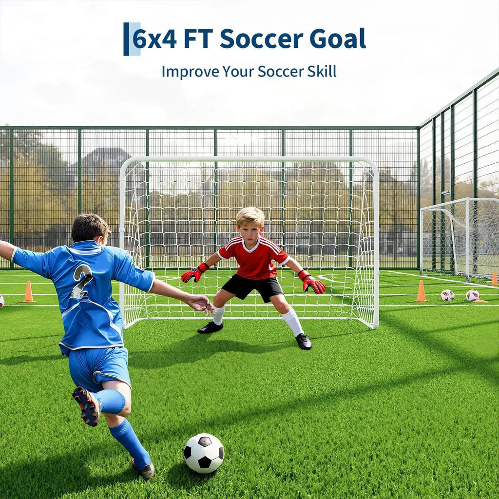 6x4ft Portable Soccer Goal