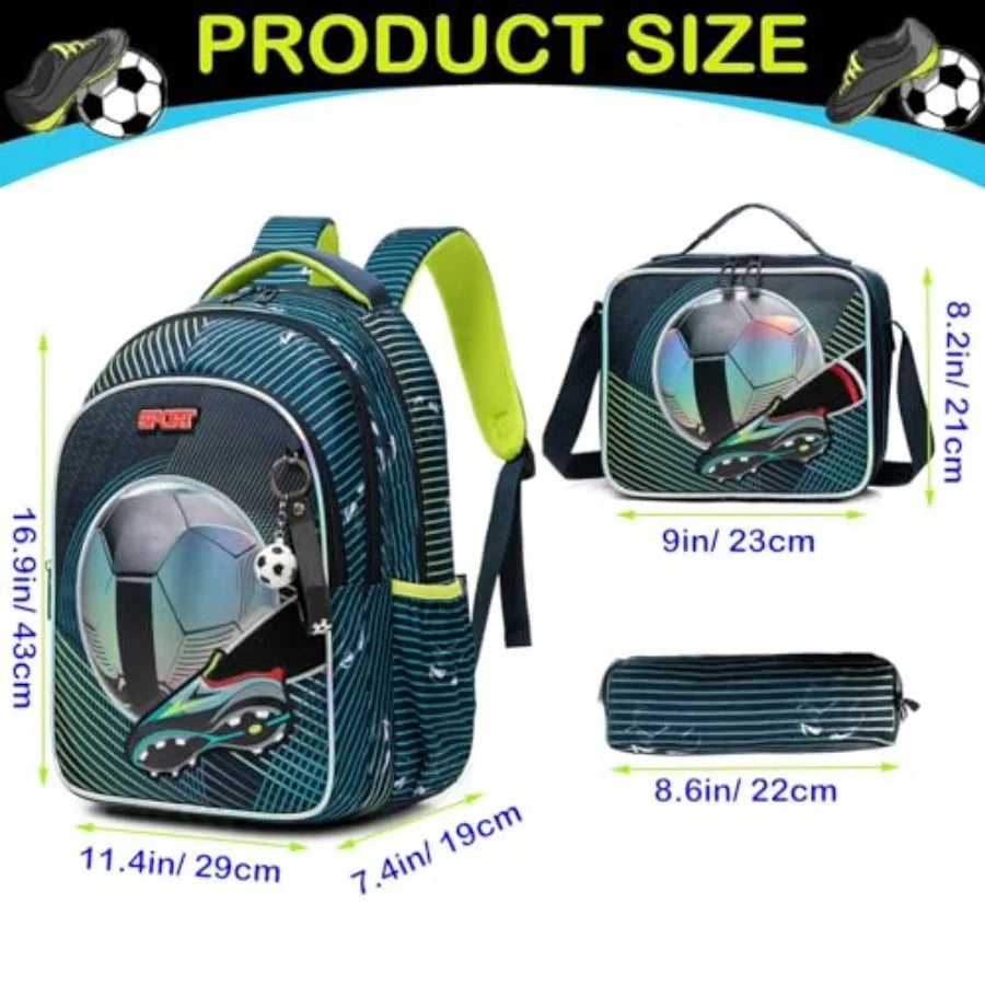 Football Backpacks Set for Boys