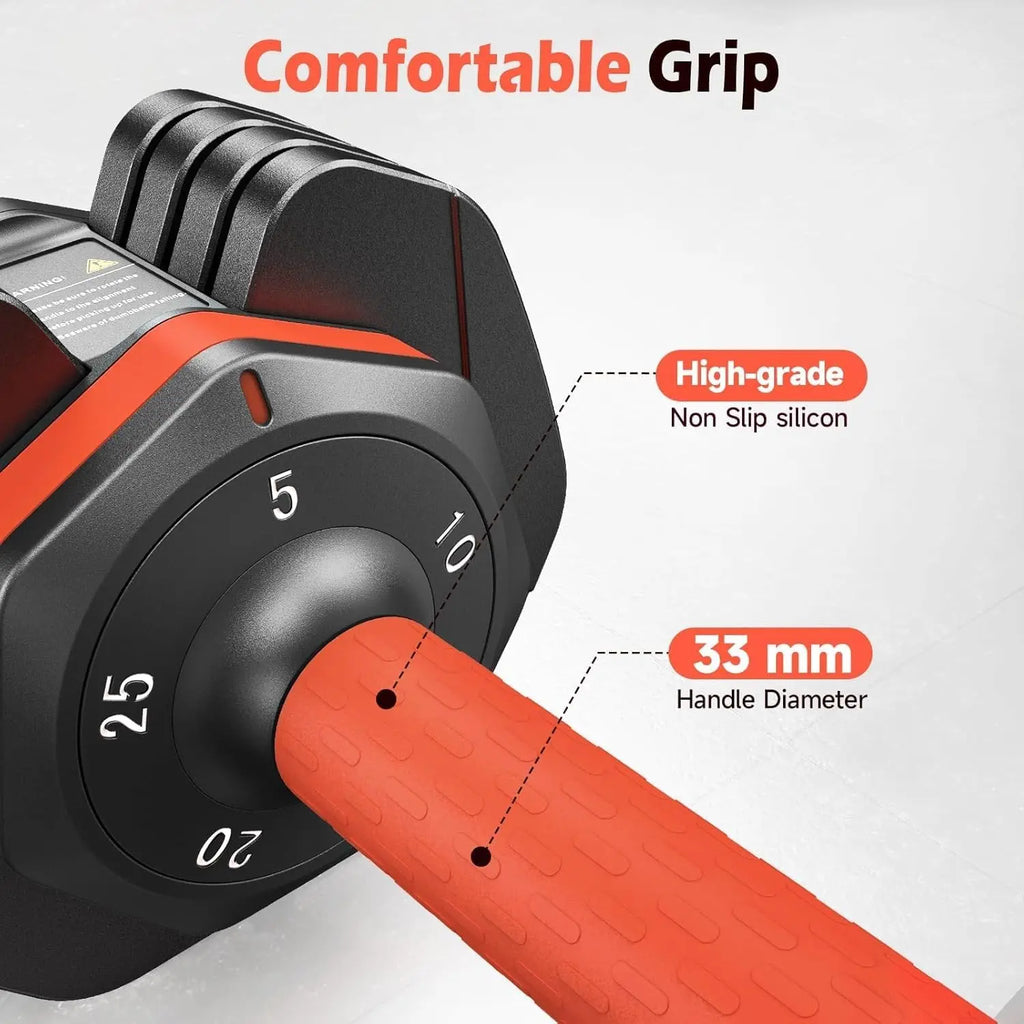 Adjustable Dumbbells Set, 5LB to 25LB