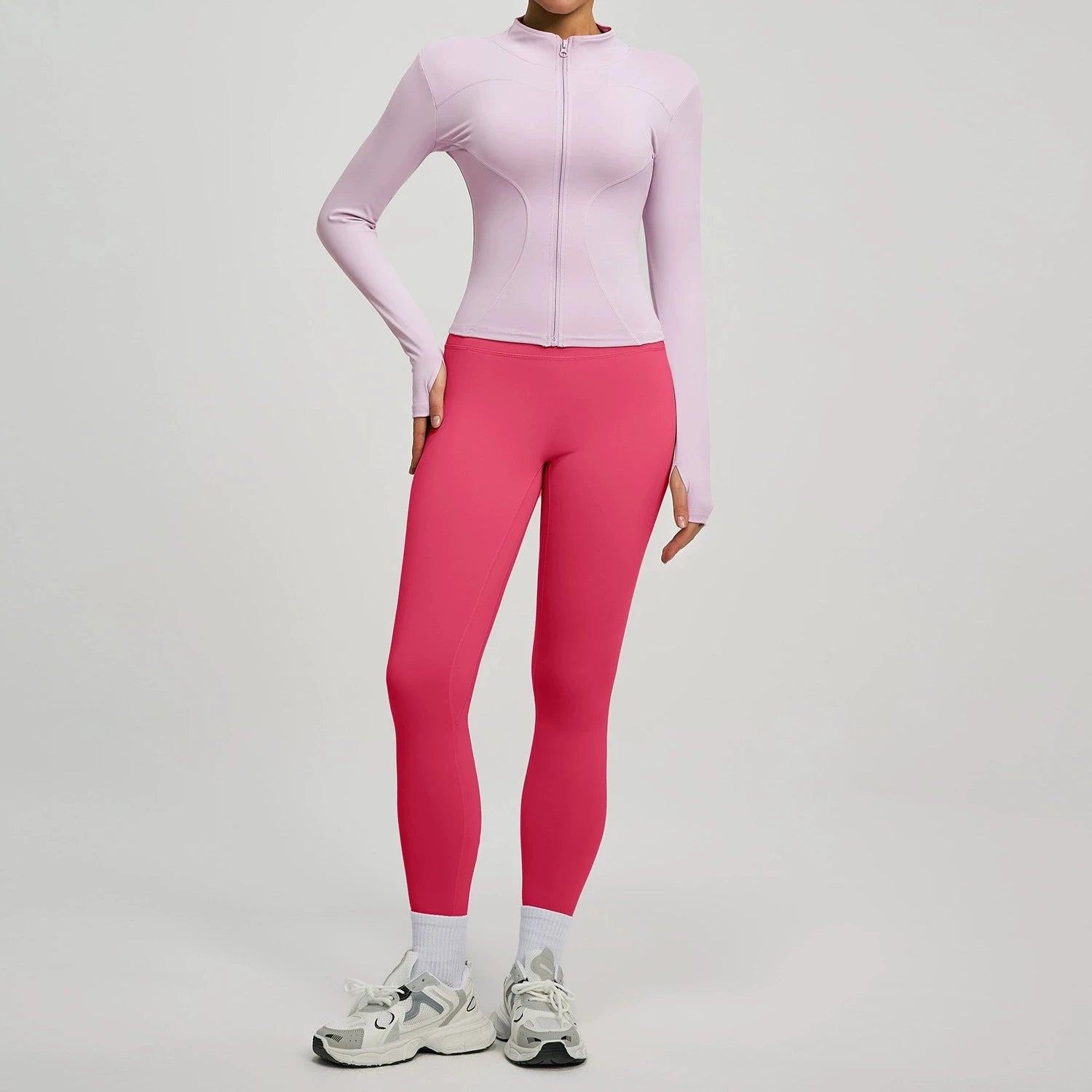 2Pcs Jacket Yoga Sets Women