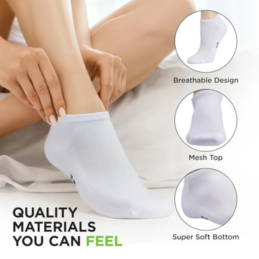 No Show Bamboo Rayon Workout Socks