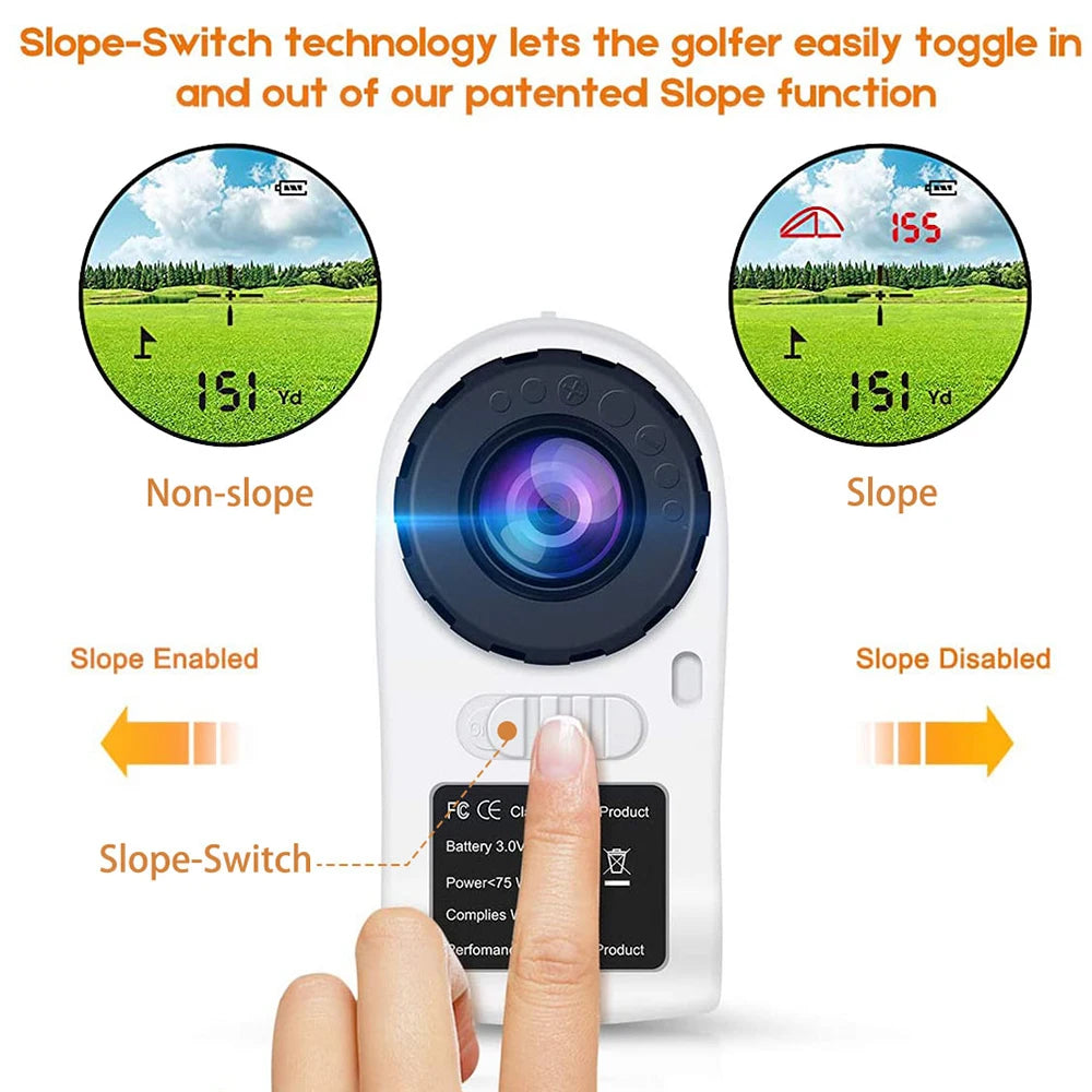 650 Yards Golf Laser Rangefinder with Slope