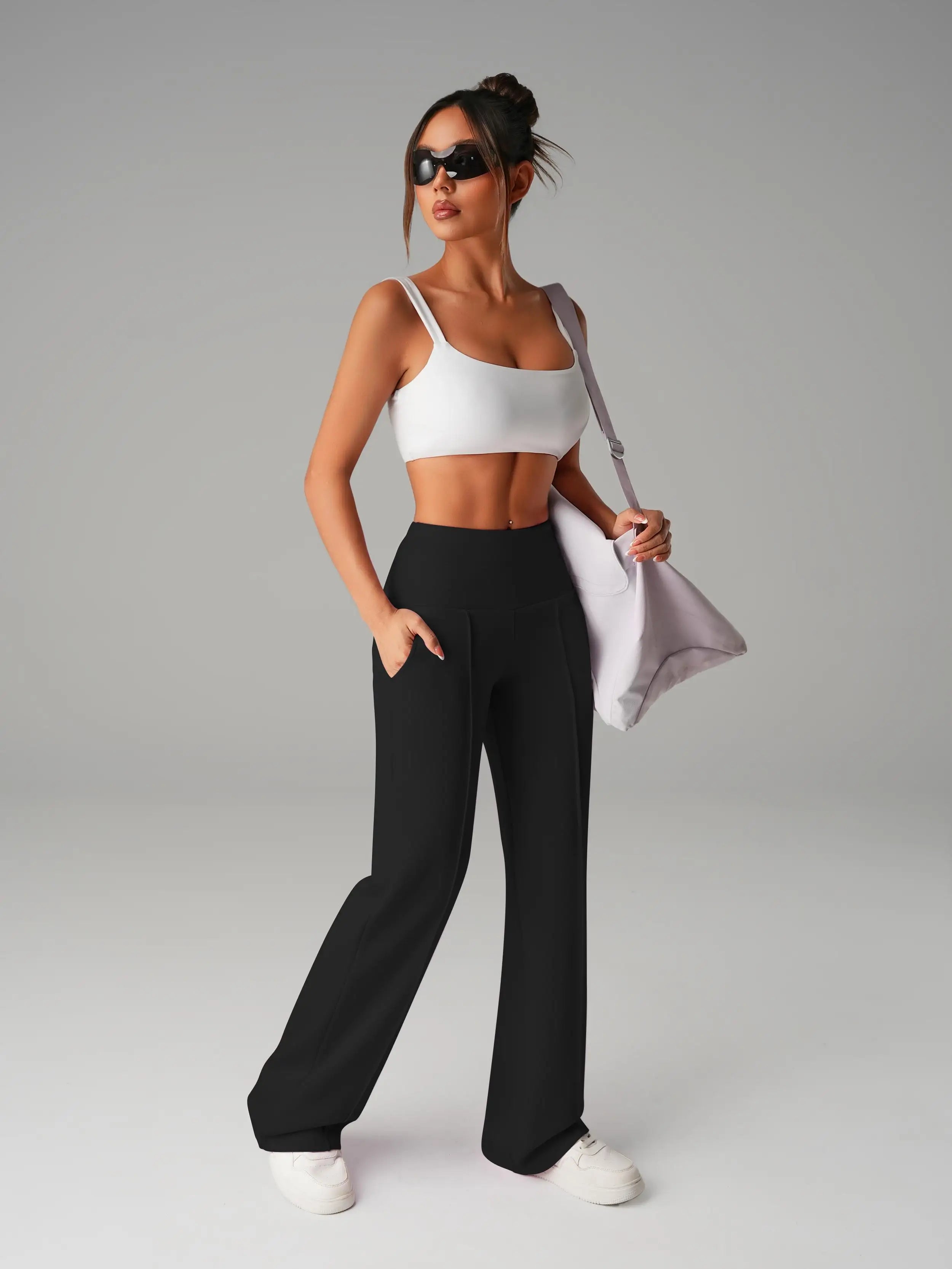 Women High Waisted Wide Leg Yoga Pants
