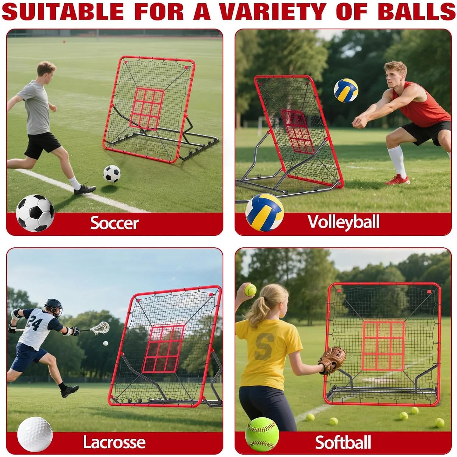 4x4.5 Ft Baseball Rebounder Net