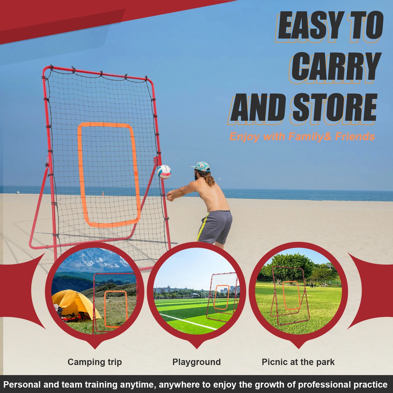 Baseball Rebounder Net Pitchback Net