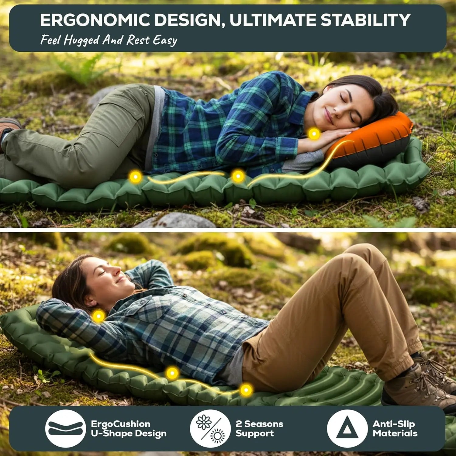 17.5oz Ultralight Camping Sleeping Pad