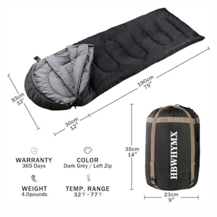 Sleeping Bags for Adults Backpacking Lightweight Waterproof