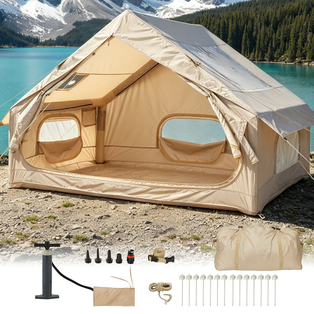 Spacious & Waterproof Inflatable Camping Tent